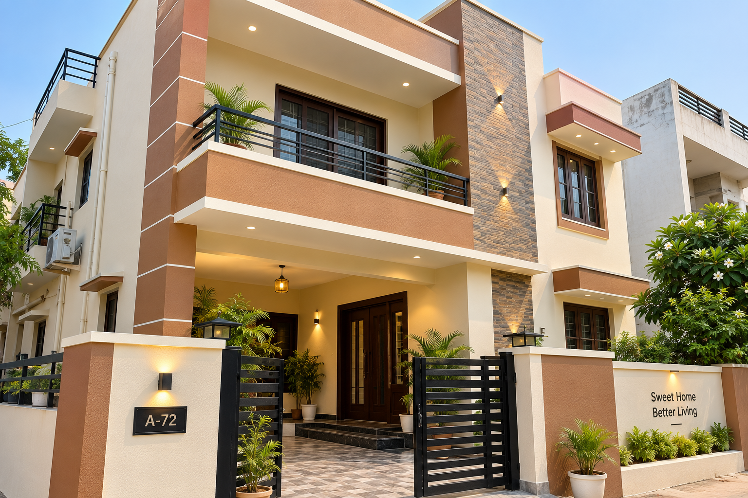 Professional exterior home painting work